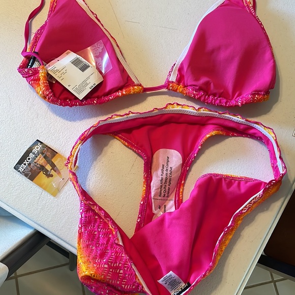 Yellow, orange and pink bikini size XL - Picture 2 of 5